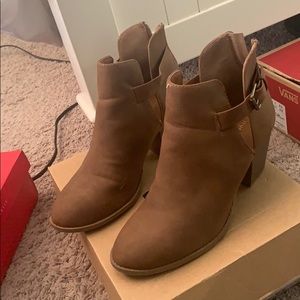 Tan booties